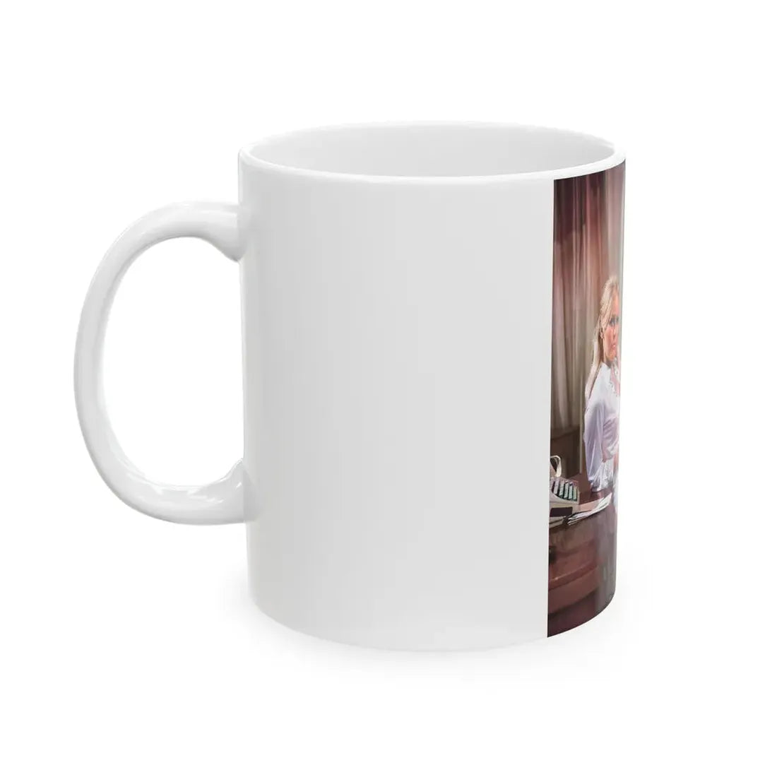 Veronica Carlson #123 (Vintage Female Icon) White Coffee Mug - Go Mug Yourself