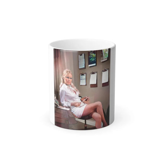 Veronica Carlson #123 (Vintage Female Icons) Color Changing Mug 11oz-11oz-Go Mug Yourself