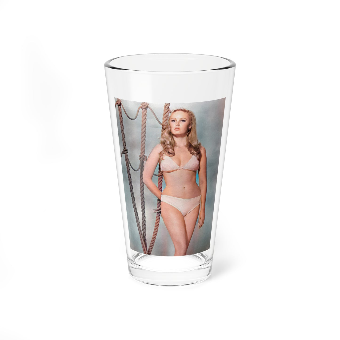 Veronica Carlson #124 (Vintage Female Icon) Pint Glass 16oz-16oz-Go Mug Yourself