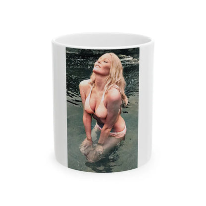 Veronica Carlson #125 (Vintage Female Icon) White Coffee Mug-11oz-Go Mug Yourself