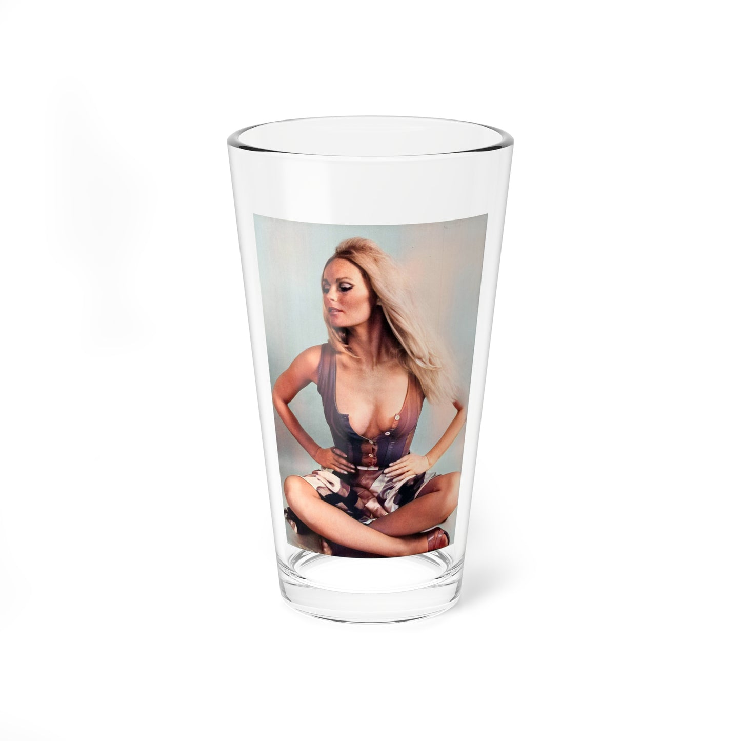 Veronica Carlson #126 (Vintage Female Icon) Pint Glass 16oz-16oz-Go Mug Yourself