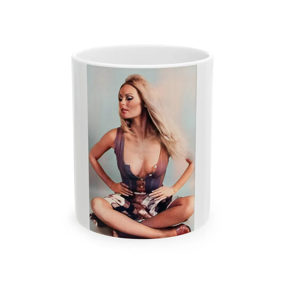 Veronica Carlson #126 (Vintage Female Icon) White Coffee Mug-11oz-Go Mug Yourself