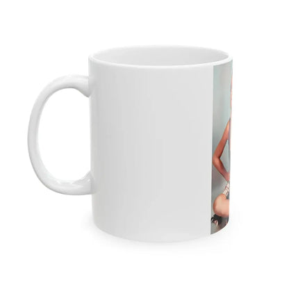 Veronica Carlson #126 (Vintage Female Icon) White Coffee Mug - Go Mug Yourself