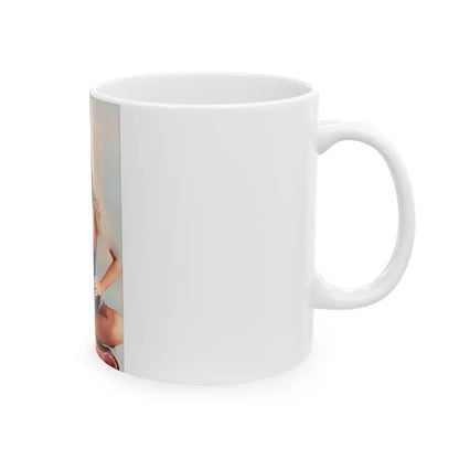 Veronica Carlson #126 (Vintage Female Icon) White Coffee Mug - Go Mug Yourself