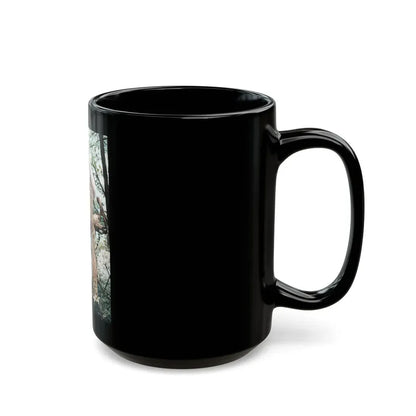 Veronica Carlson #127 (Vintage Female Icon) Black Coffee Mug - Go Mug Yourself