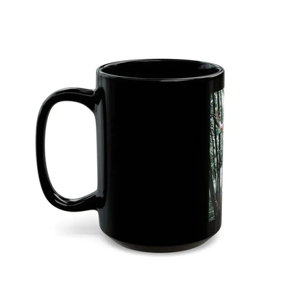 Veronica Carlson #127 (Vintage Female Icon) Black Coffee Mug - Go Mug Yourself