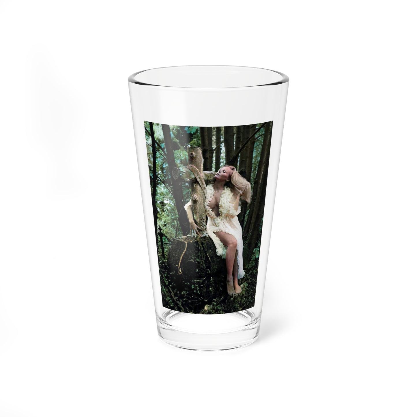 Veronica Carlson #128 (Vintage Female Icon) Pint Glass 16oz-16oz-Go Mug Yourself