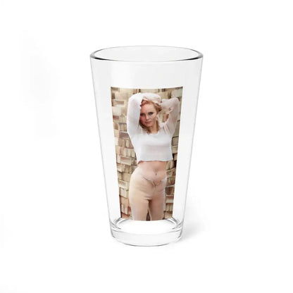Veronica Carlson #129 (Vintage Female Icon) Pint Glass 16oz 16oz - Go Mug Yourself