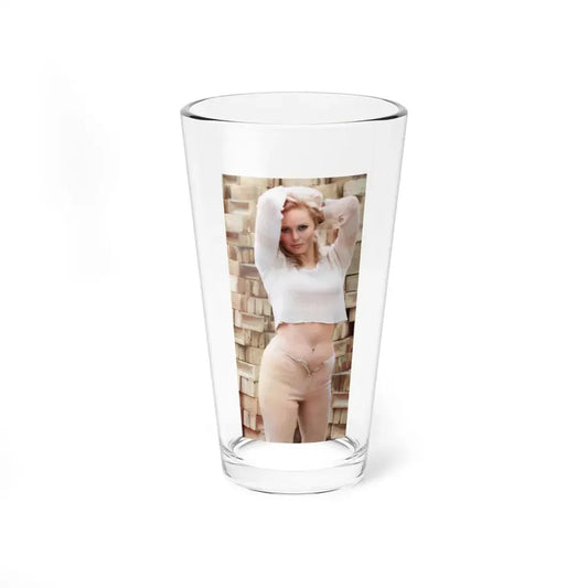 Veronica Carlson #129 (Vintage Female Icon) Pint Glass 16oz 16oz - Go Mug Yourself