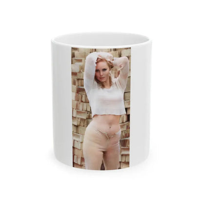 Veronica Carlson #129 (Vintage Female Icon) White Coffee Mug 11oz - Go Mug Yourself