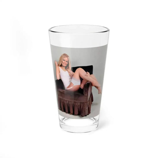Veronica Carlson #130 (Vintage Female Icon) Pint Glass 16oz 16oz - Go Mug Yourself