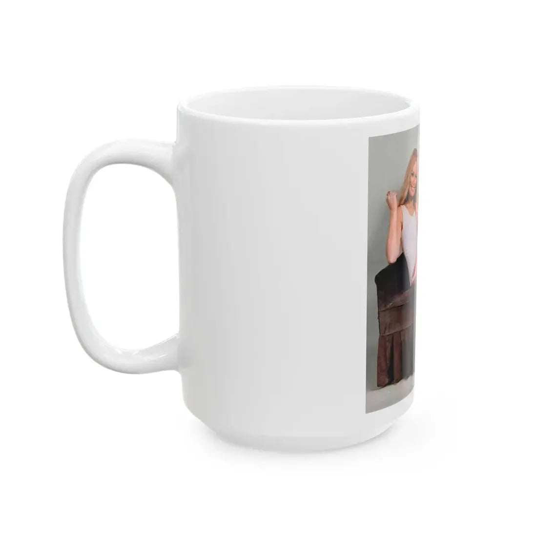 Veronica Carlson #130 (Vintage Female Icon) White Coffee Mug - Go Mug Yourself