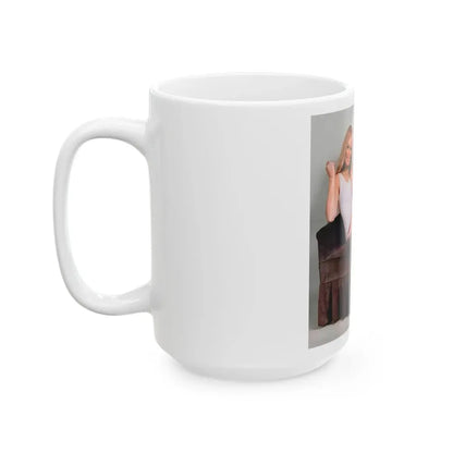 Veronica Carlson #130 (Vintage Female Icon) White Coffee Mug - Go Mug Yourself