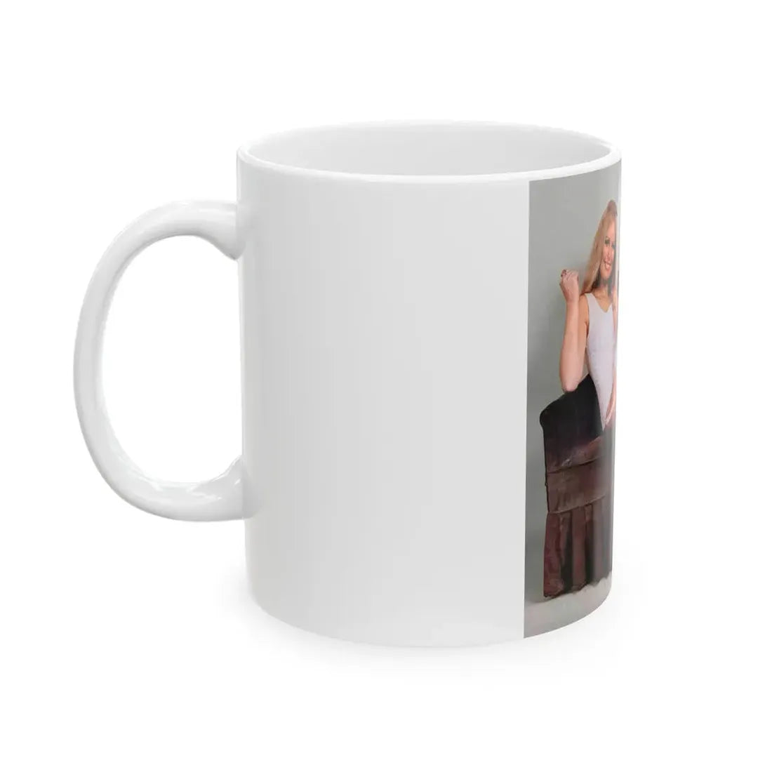 Veronica Carlson #130 (Vintage Female Icon) White Coffee Mug - Go Mug Yourself