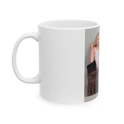 Veronica Carlson #130 (Vintage Female Icon) White Coffee Mug - Go Mug Yourself