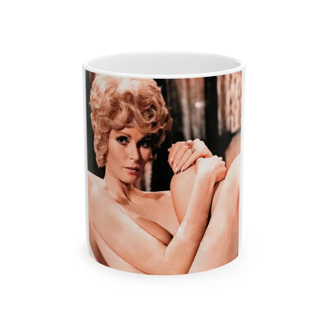 Veronica Carlson #131 (Vintage Female Icon) White Coffee Mug 11oz - Go Mug Yourself