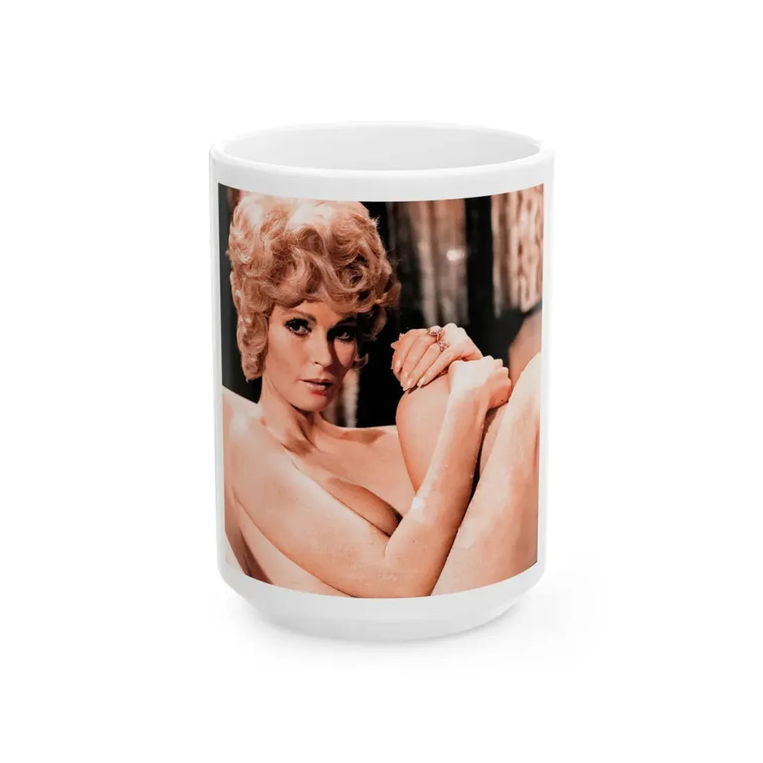 Veronica Carlson #131 (Vintage Female Icon) White Coffee Mug 15oz - Go Mug Yourself