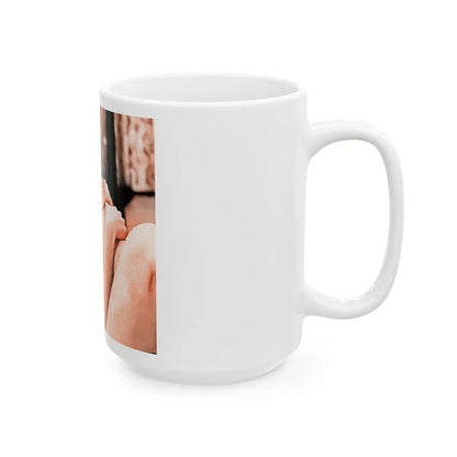 Veronica Carlson #131 (Vintage Female Icon) White Coffee Mug-Go Mug Yourself