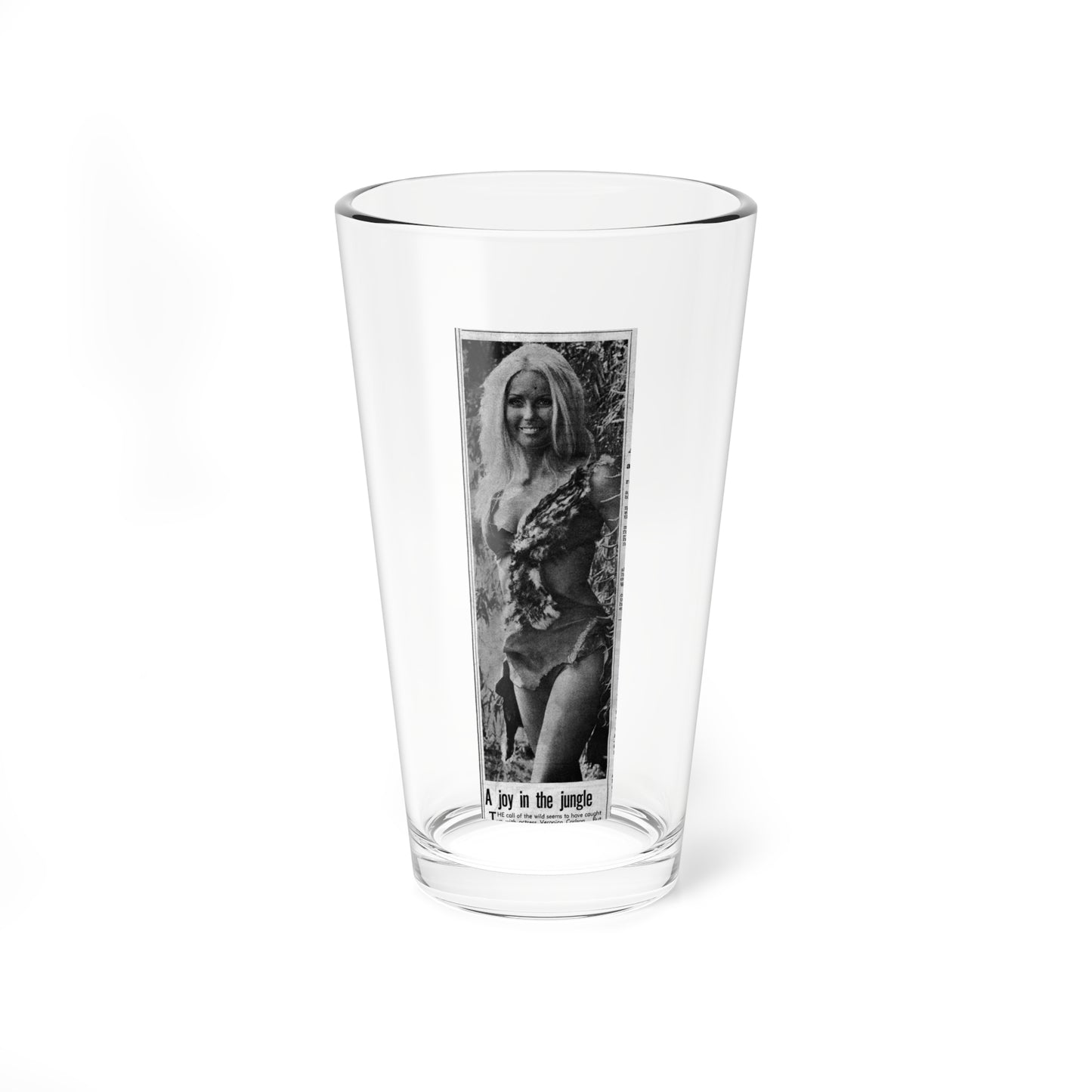 Veronica Carlson #133 (Vintage Female Icon) Pint Glass 16oz-16oz-Go Mug Yourself