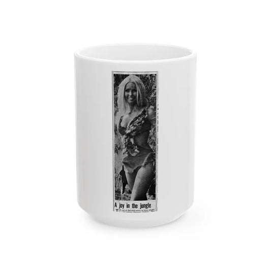 Veronica Carlson #133 (Vintage Female Icon) White Coffee Mug-15oz-Go Mug Yourself