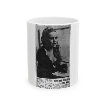 Veronica Carlson #134 (Vintage Female Icon) White Coffee Mug 11oz - Go Mug Yourself
