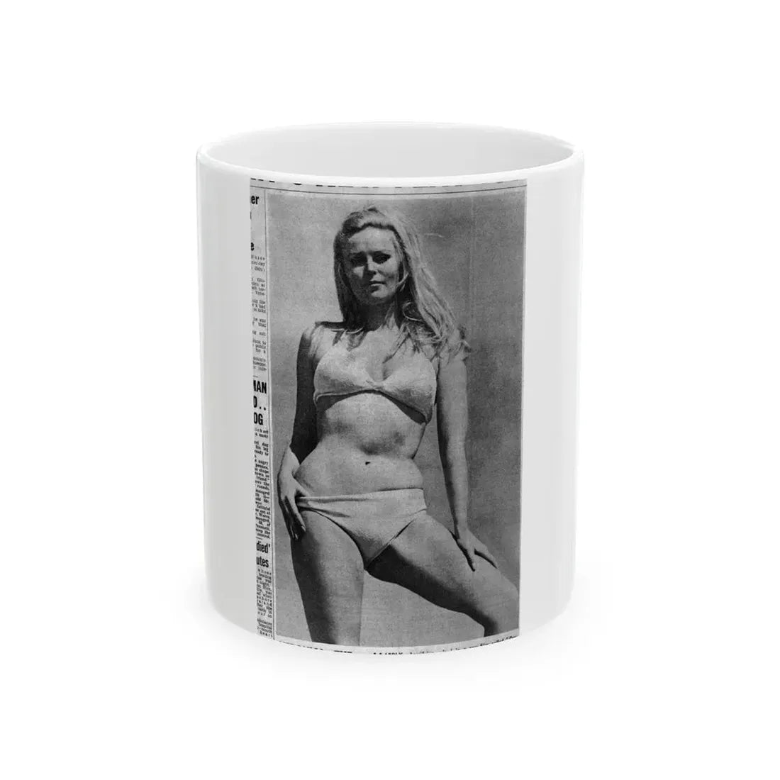 Veronica Carlson #135 (Vintage Female Icon) White Coffee Mug 11oz - Go Mug Yourself