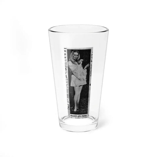 Veronica Carlson #136 (Vintage Female Icon) Pint Glass 16oz 16oz - Go Mug Yourself