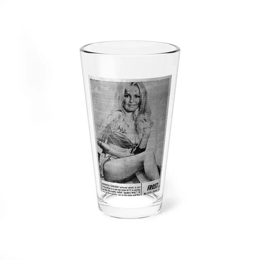 Veronica Carlson #139 (Vintage Female Icon) Pint Glass 16oz 16oz - Go Mug Yourself
