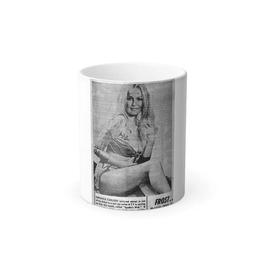 Veronica Carlson #139 (Vintage Female Icons) Color Changing Mug 11oz-11oz-Go Mug Yourself