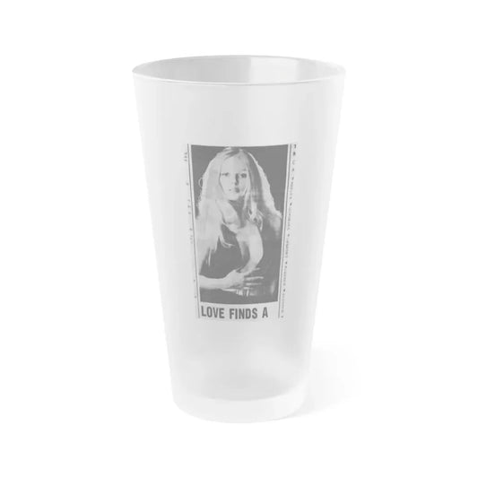 Veronica Carlson #140 (Vintage Female Icon) Frosted Pint Glass 16oz 16oz Frosted - Go Mug Yourself