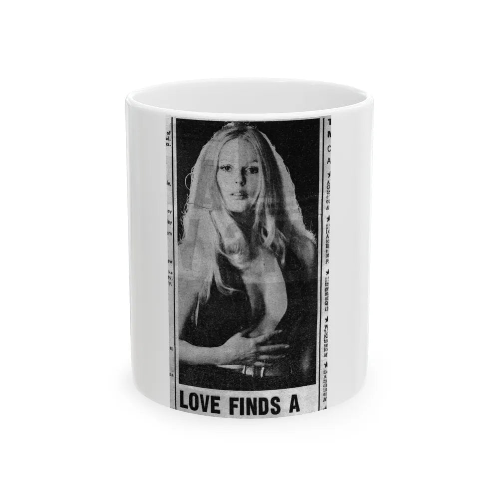 Veronica Carlson #140 (Vintage Female Icon) White Coffee Mug-11oz-Go Mug Yourself