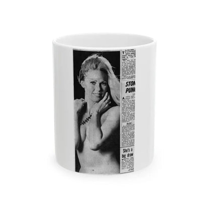 Veronica Carlson #141 (Vintage Female Icon) White Coffee Mug 11oz - Go Mug Yourself