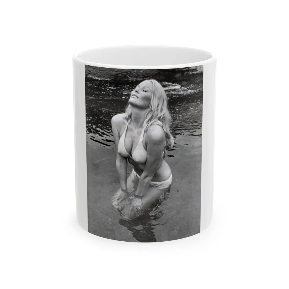 Veronica Carlson #20 (Vintage Female Icon) White Coffee Mug-11oz-Go Mug Yourself