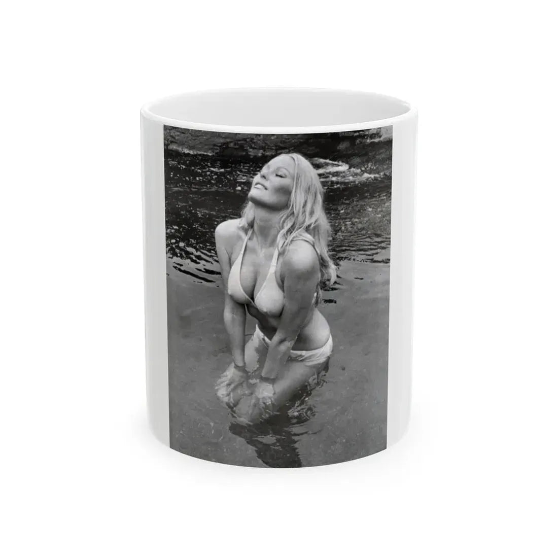 Veronica Carlson #20 (Vintage Female Icon) White Coffee Mug 11oz - Go Mug Yourself