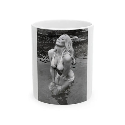 Veronica Carlson #20 (Vintage Female Icon) White Coffee Mug 11oz - Go Mug Yourself