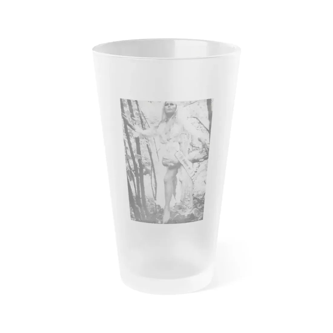 Veronica Carlson #22 (Vintage Female Icon) Frosted Pint Glass 16oz 16oz Frosted - Go Mug Yourself