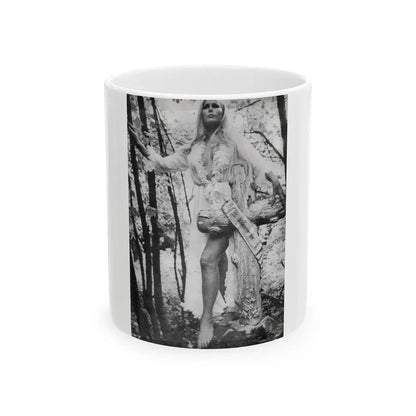 Veronica Carlson #22 (Vintage Female Icon) White Coffee Mug 11oz - Go Mug Yourself