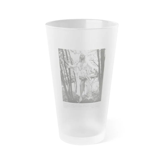 Veronica Carlson #221 (Vintage Female Icon) Frosted Pint Glass 16oz-16oz-Frosted-Go Mug Yourself