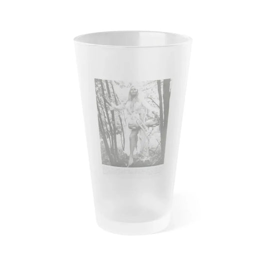Veronica Carlson #221 (Vintage Female Icon) Frosted Pint Glass 16oz 16oz Frosted - Go Mug Yourself