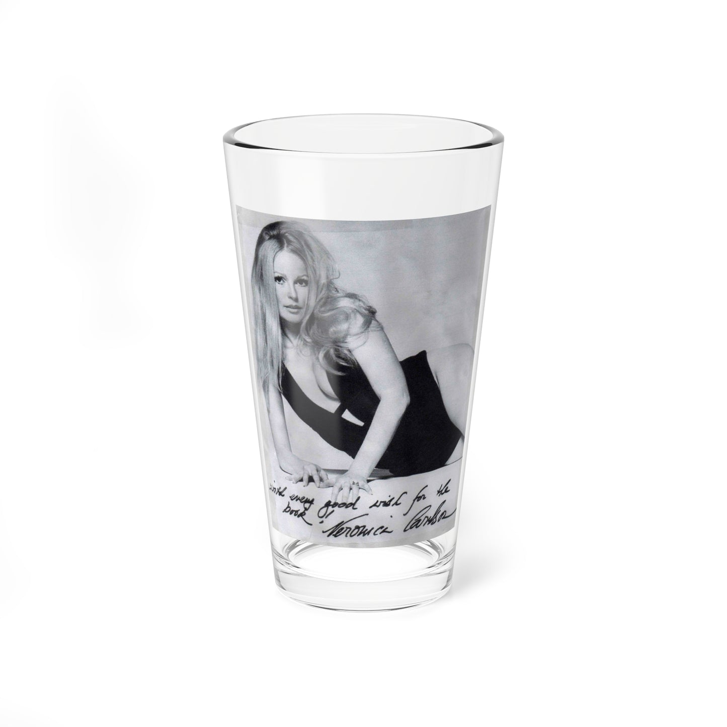 Veronica Carlson #39 (Vintage Female Icon) Pint Glass 16oz-16oz-Go Mug Yourself