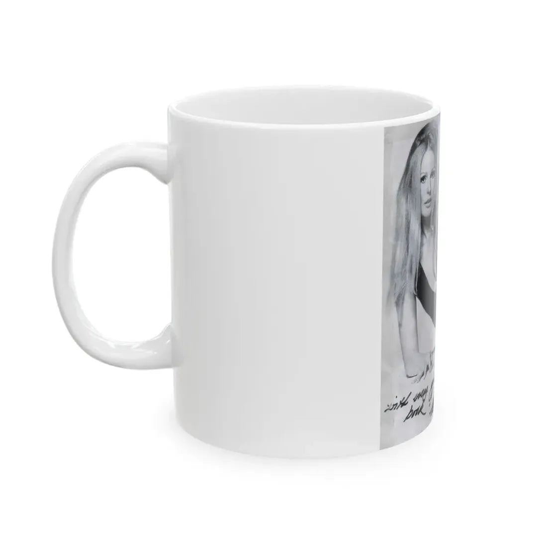 Veronica Carlson #39 (Vintage Female Icon) White Coffee Mug - Go Mug Yourself