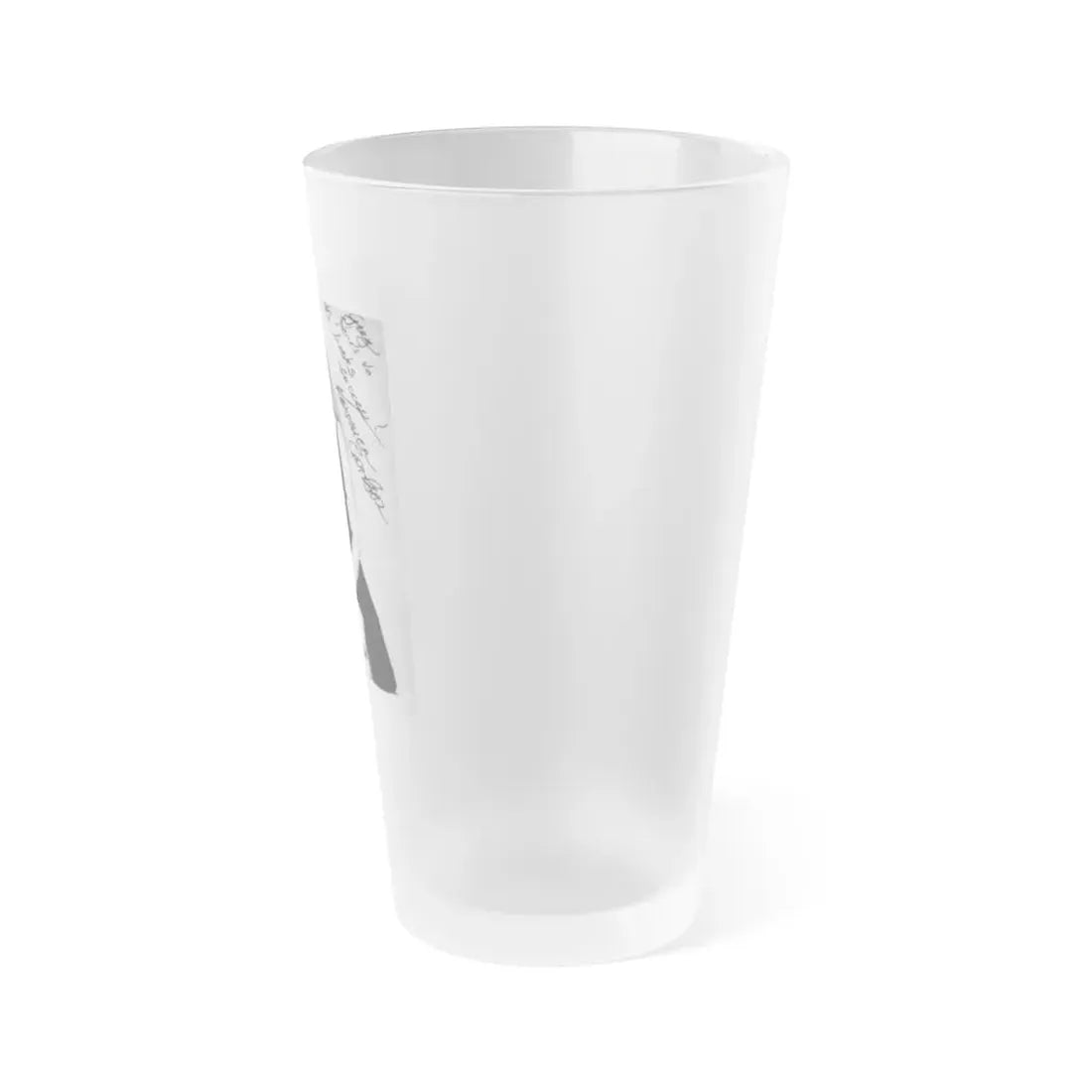 Veronica Carlson #40 (Vintage Female Icon) Frosted Pint Glass 16oz - Go Mug Yourself