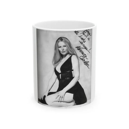 Veronica Carlson #40 (Vintage Female Icon) White Coffee Mug-11oz-Go Mug Yourself