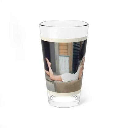 Veronica Carlson #58 (Vintage Female Icon) Pint Glass 16oz 16oz - Go Mug Yourself