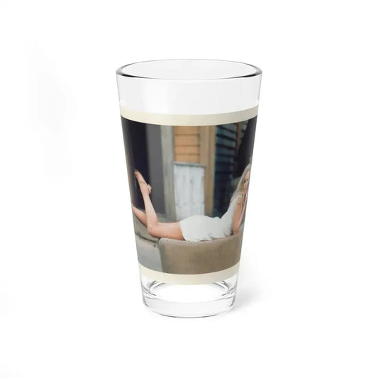 Veronica Carlson #58 (Vintage Female Icon) Pint Glass 16oz 16oz - Go Mug Yourself