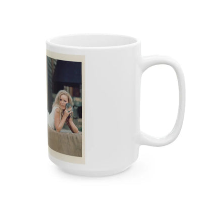 Veronica Carlson #58 (Vintage Female Icon) White Coffee Mug-Go Mug Yourself