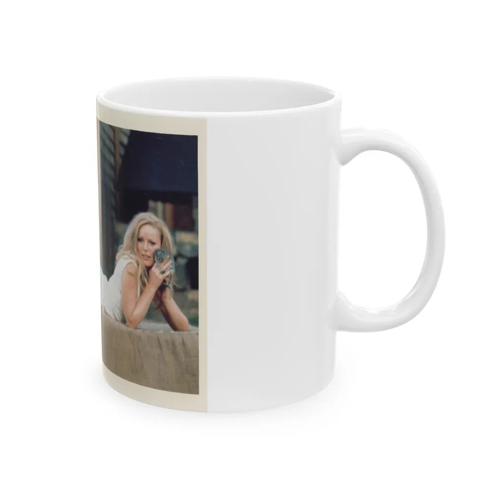 Veronica Carlson #58 (Vintage Female Icon) White Coffee Mug-Go Mug Yourself