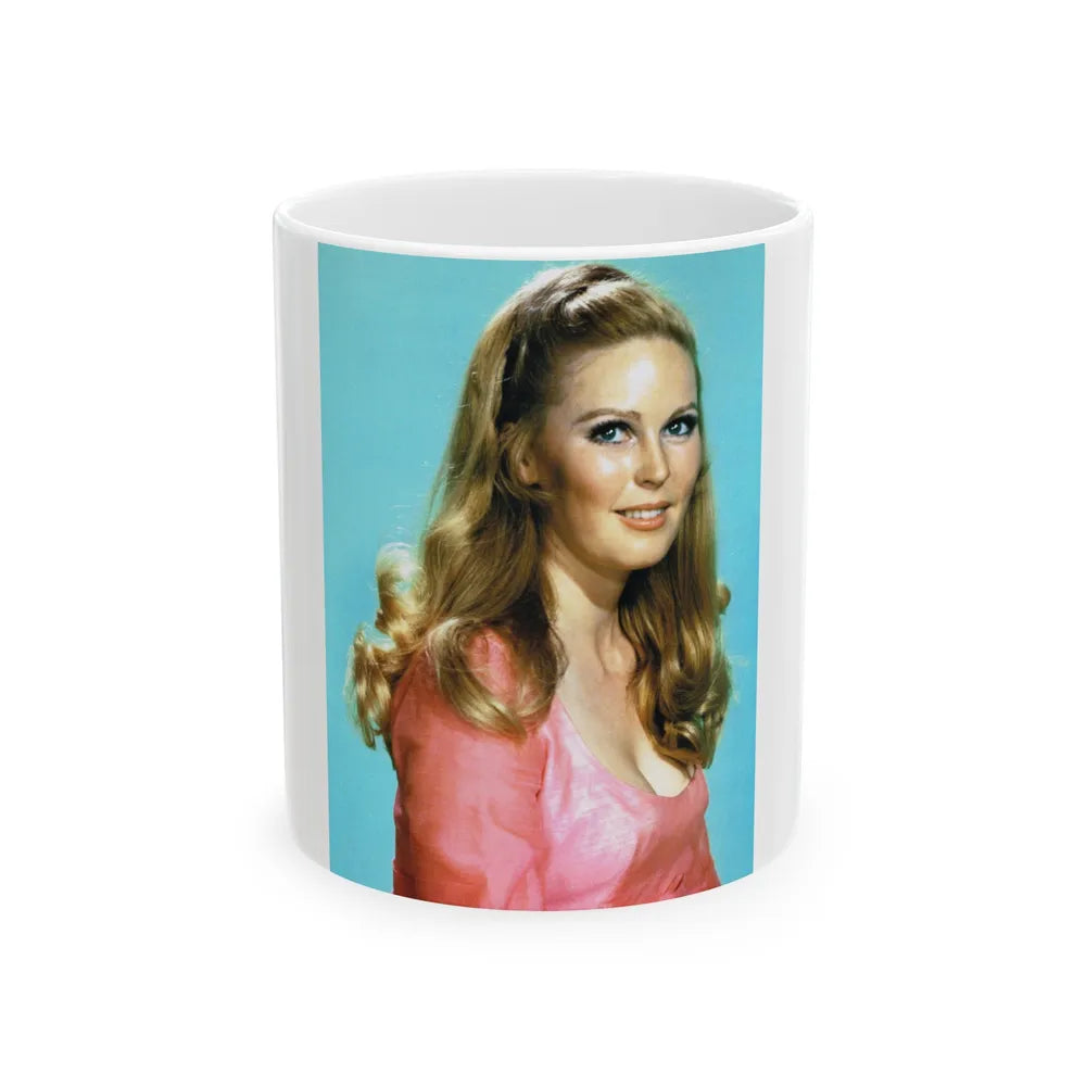 Veronica Carlson #60 (Vintage Female Icon) White Coffee Mug-11oz-Go Mug Yourself