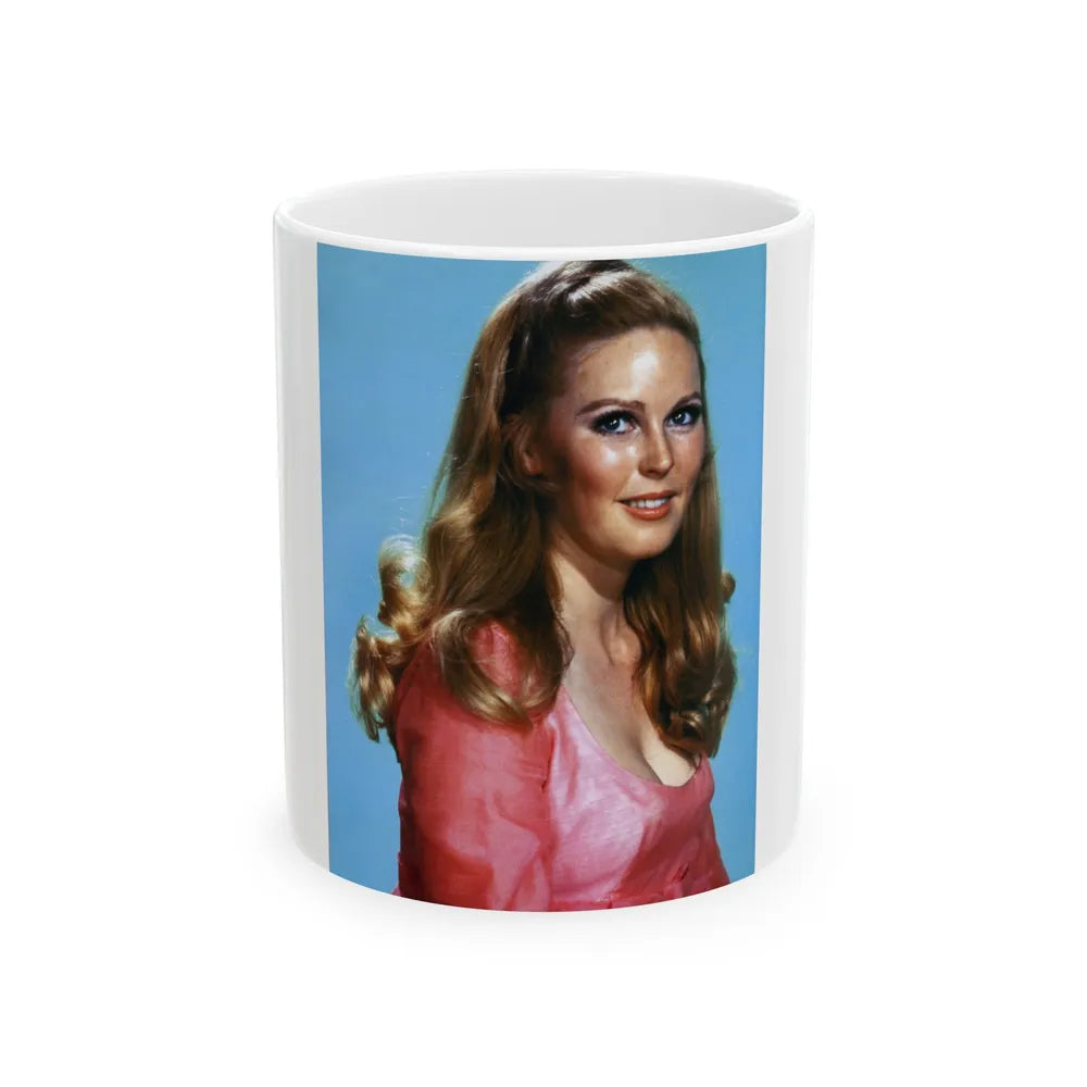 Veronica Carlson #601 (Vintage Female Icon) White Coffee Mug-11oz-Go Mug Yourself