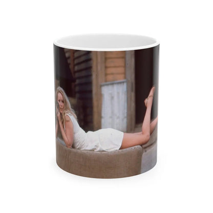 Veronica Carlson #62 (Vintage Female Icon) White Coffee Mug-11oz-Go Mug Yourself